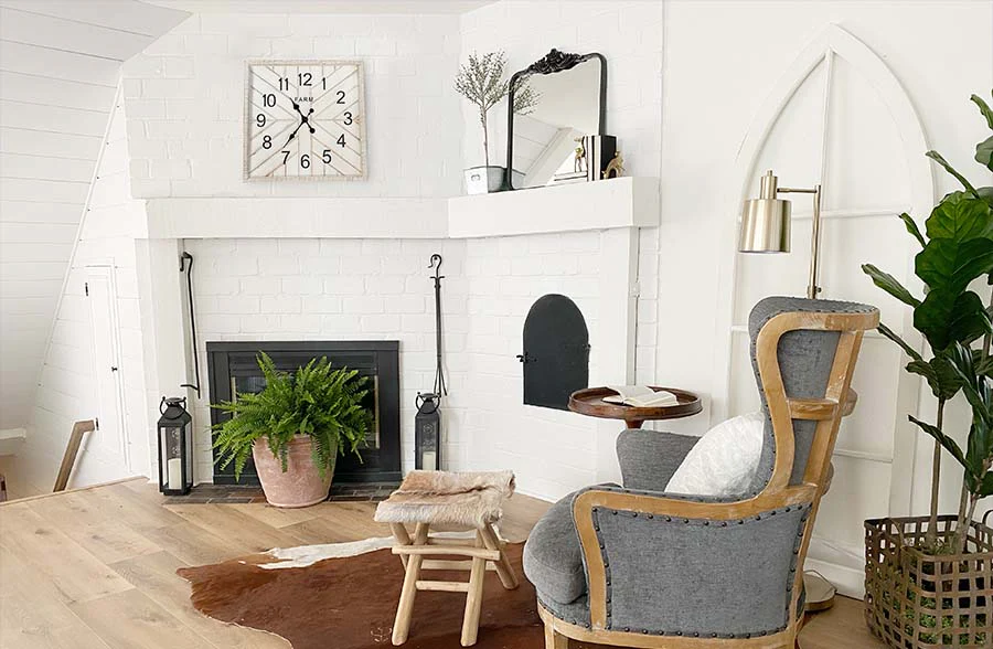 Geometric Wooden Plank Wall Clock