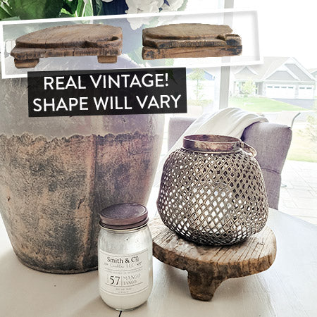 FOUND Rugged Wooden Footed Riser