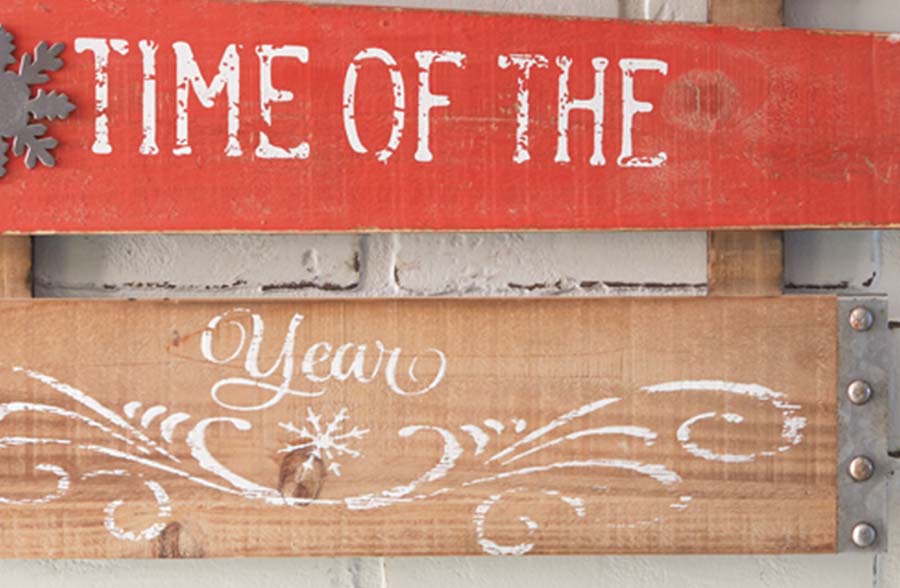 Most Wonderful Time Of The Year Wooden Planked Sign