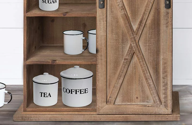 Barn Door Storage Cabinet