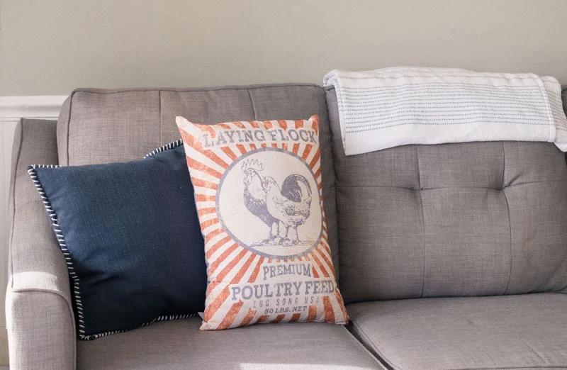 Double-Sided Laying Flock Pillow