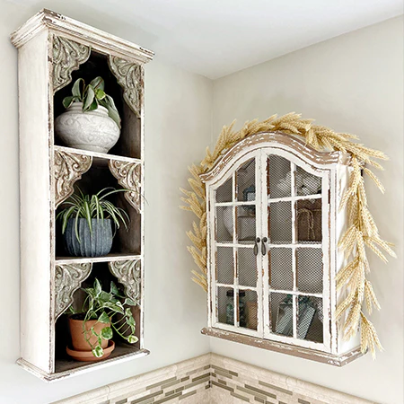Scalloped Edge Cubby Shelf