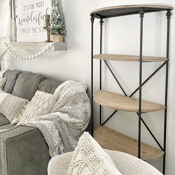 Half Moon Tiered Shelf | 66 Inch Tall