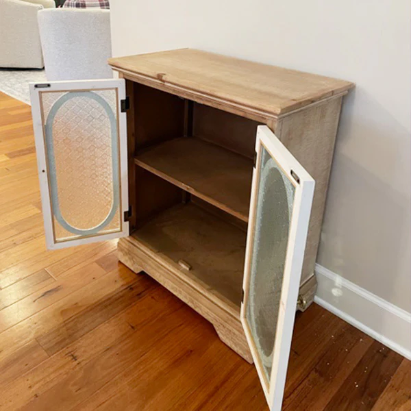Two-Toned Wooden Storage Cabinet