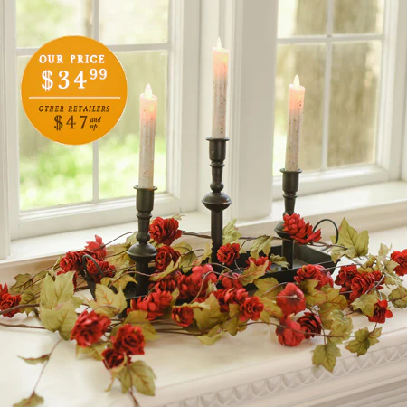 Black Taper Candlesticks with Matching Tray