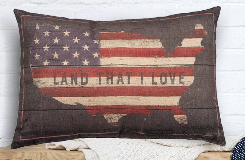 Land That I Love Double Sided Pillow