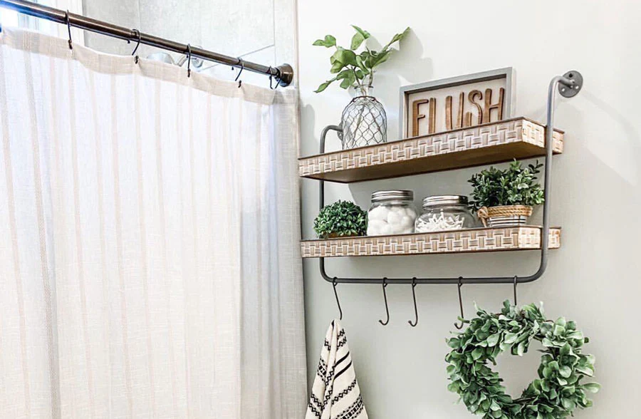 Basket Weave Wall Shelf