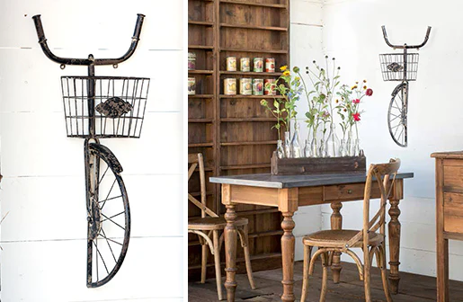 Bike and Basket Wall Art