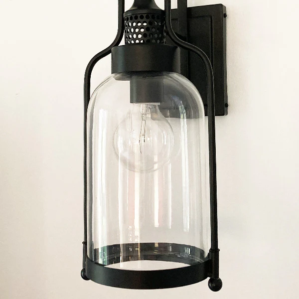 Industrial Lantern Wall Sconce