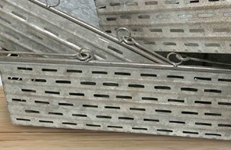 Metal Olive Harvesting Baskets  Set of 3