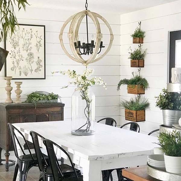 Wooden Globe Chandelier