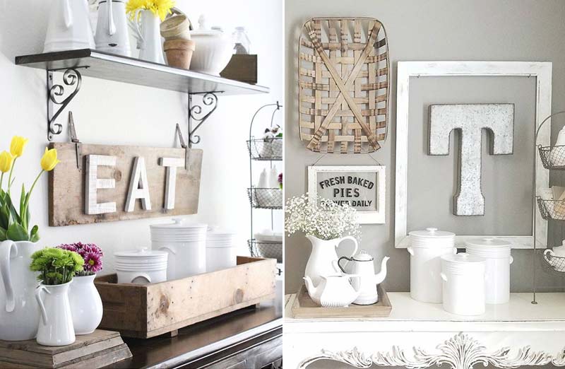 Square Reclaimed Wood Trays  Set of 3