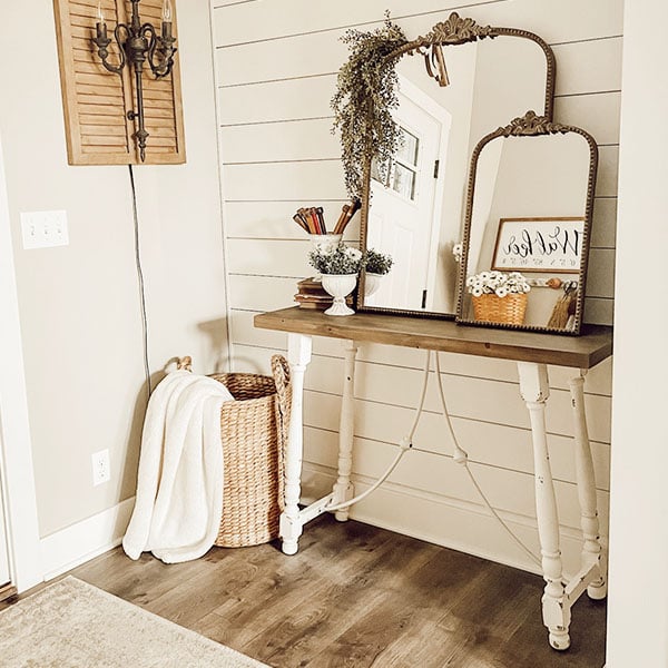 Turned Wood Architectural Console Table