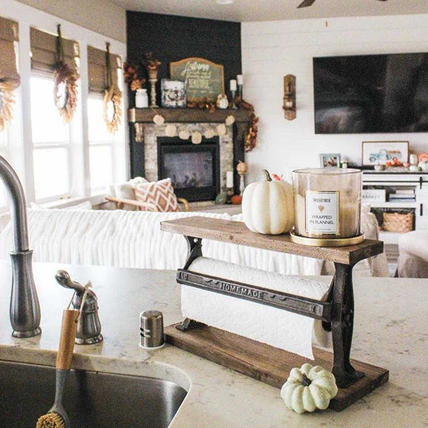 Cast Iron Paper Towel Holder