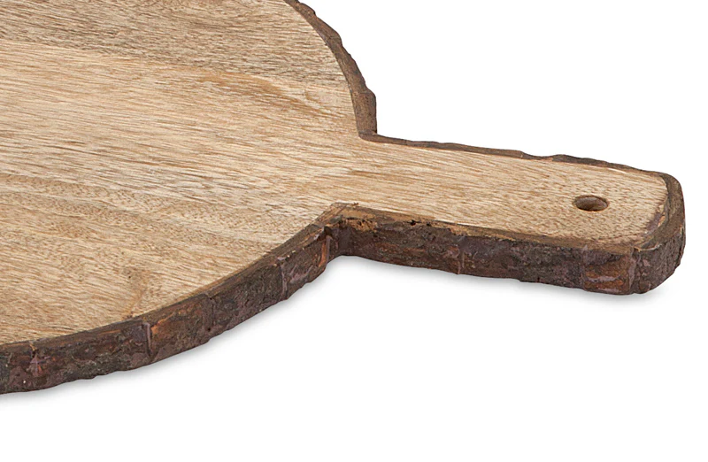 Wood Bark Cheese Trays  Set Of 2