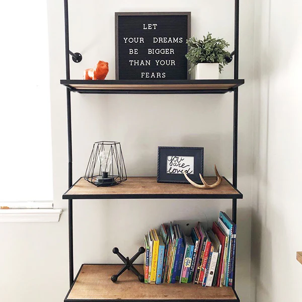 HUGE Industrial Metal Piping Shelf