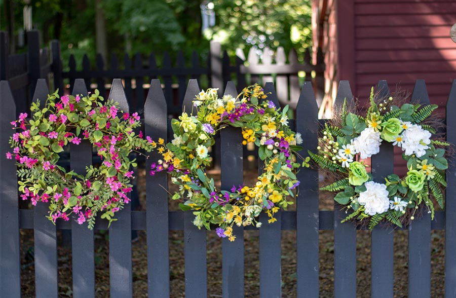 Spring Wildflower And Berries Wreath