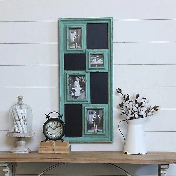 HUGE Antique Chalkboard Photo Collage