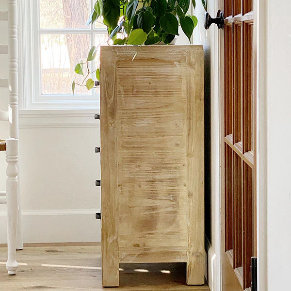 Distressed Wooden Farmhouse Chest of Drawers