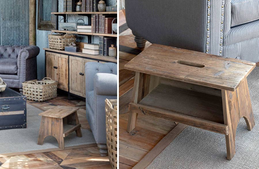 Vintage Wooden Garden Table/Stool