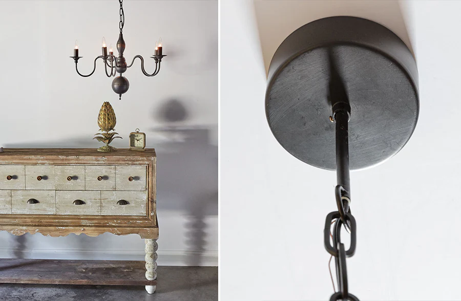 Black Iron Pendant Light