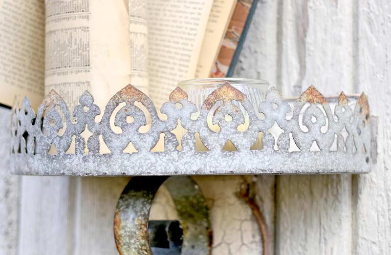 Scalloped Wall Shelves  Set of 2