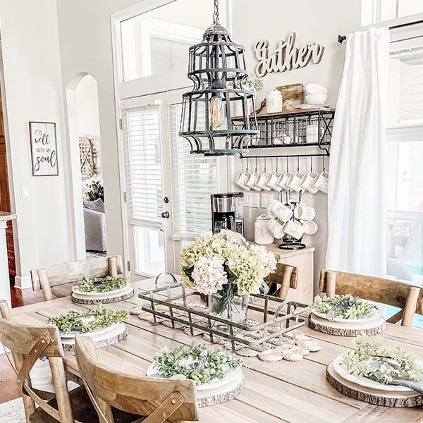 Distressed Metal Caged Pendant Light