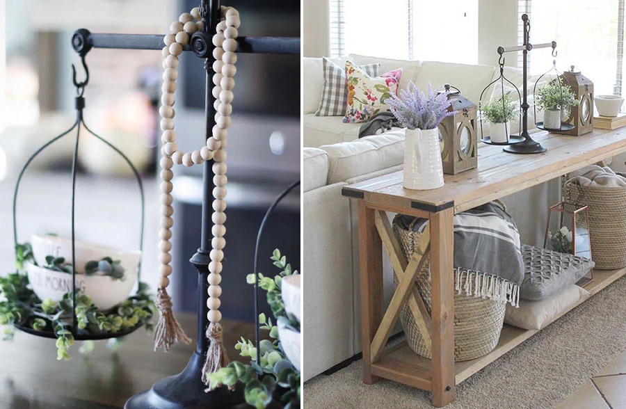 Oversized Distressed Finish Scale