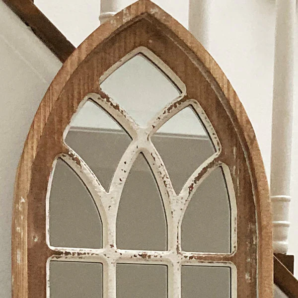 European Cathedral Arch Window Mirror