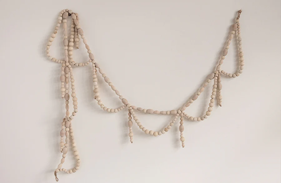 72 Inch Long Paulownia Wood Bead Garland