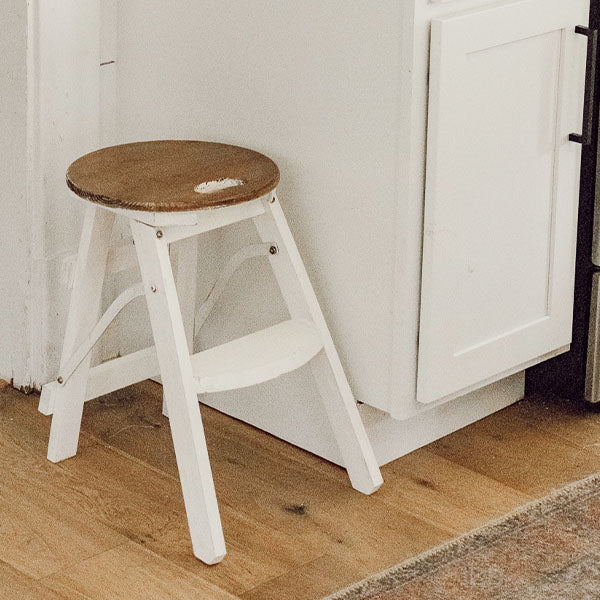 Folding Farmhouse Stool Plant Stand