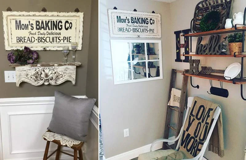 Wooden Wall Sign Mom's Baking Co