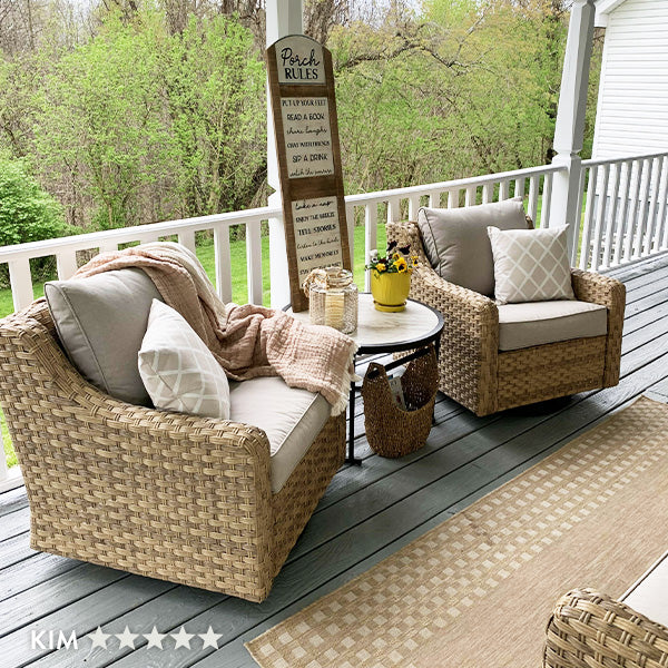 Porch Rules Hanging Sign