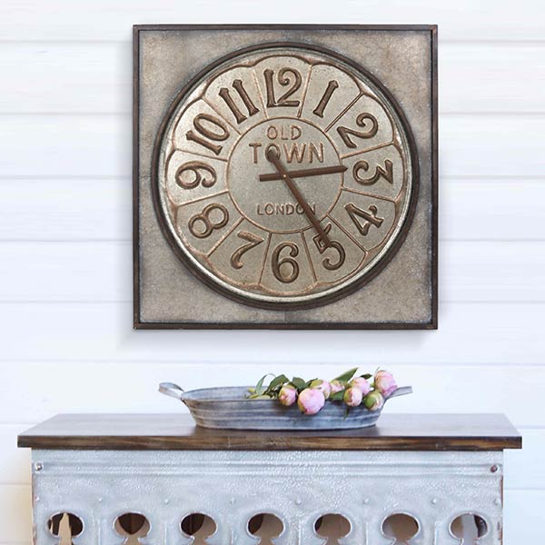 European Framed Wall Clock