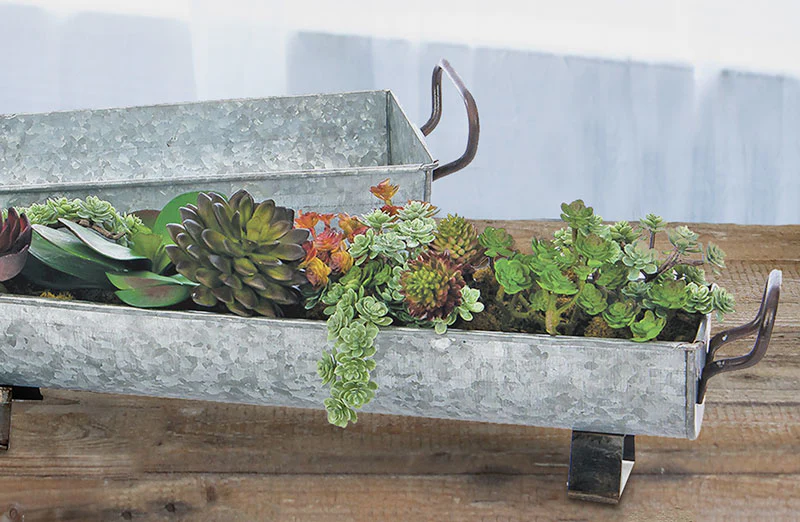 Galvanized Trough 2-Piece Set