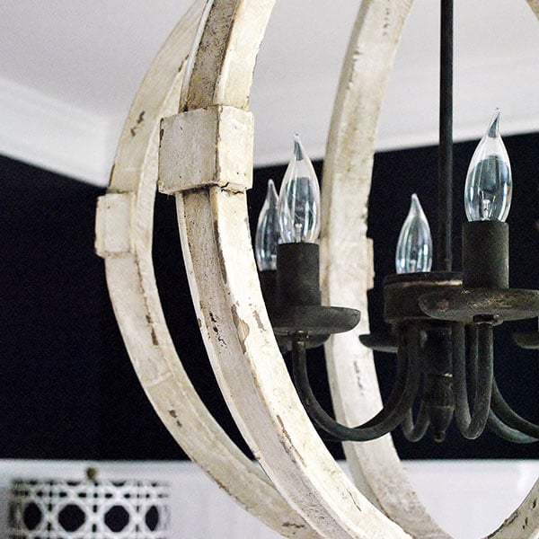 Wooden Globe Chandelier