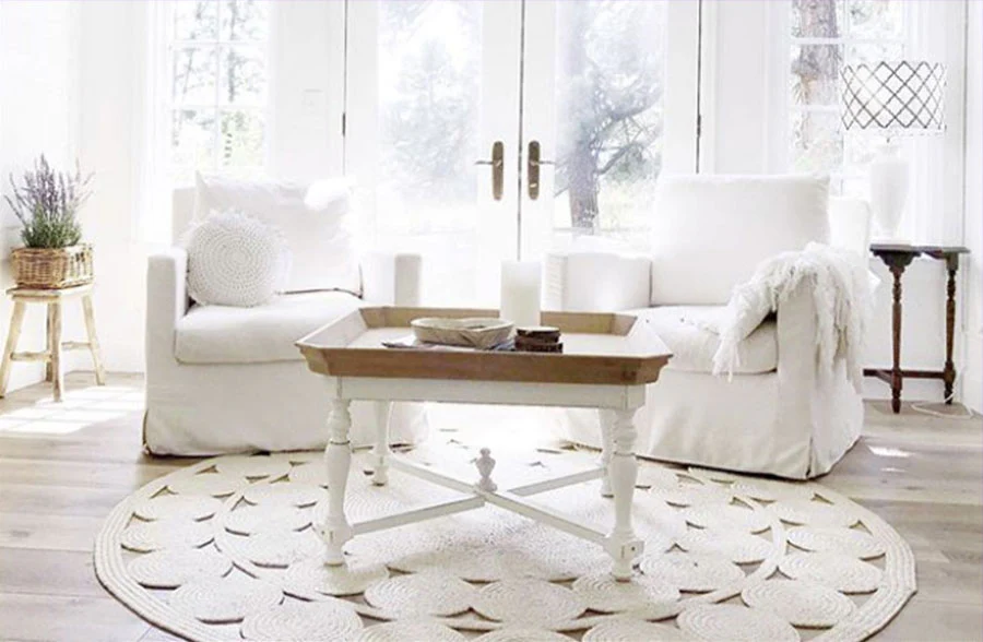 Distressed Natural Stonewash Coffee Table