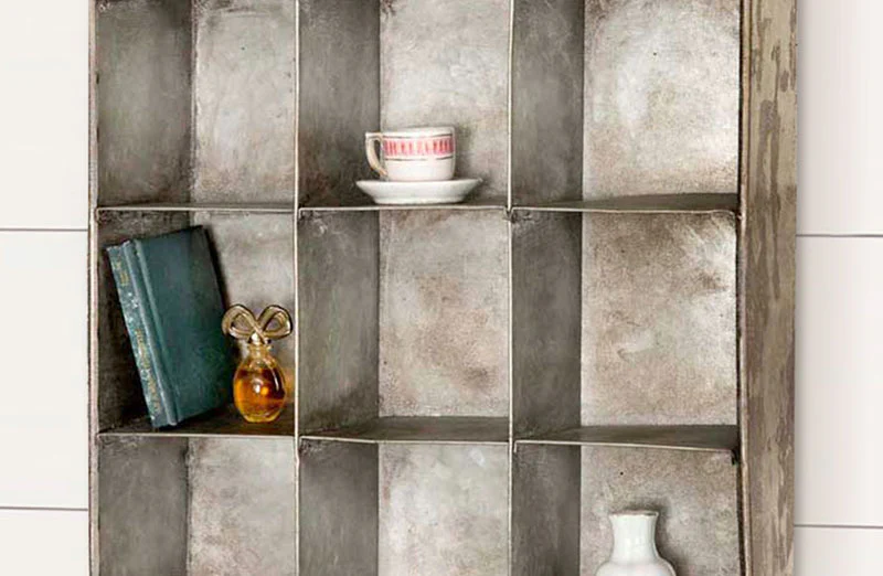 Galvanized Wall Mounted Cubby Organizer