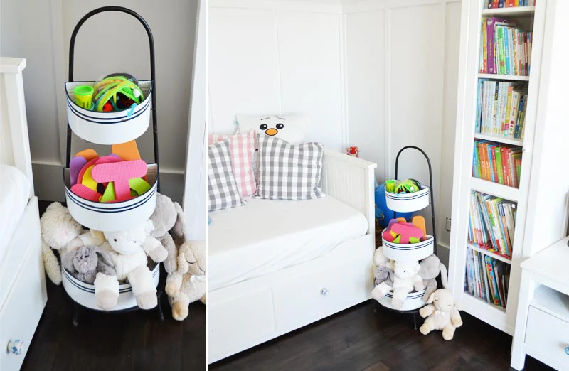 Distressed Enamel 3-Tiered Display Stand