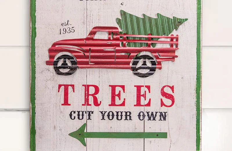 Cut Your Own Christmas Tree Sign