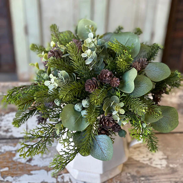 Premium Mixed Pine Eucalyptus Half Sphere