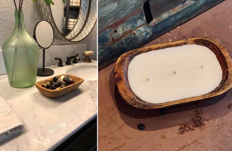 Handcrafted Dough Bowls, Set of 2