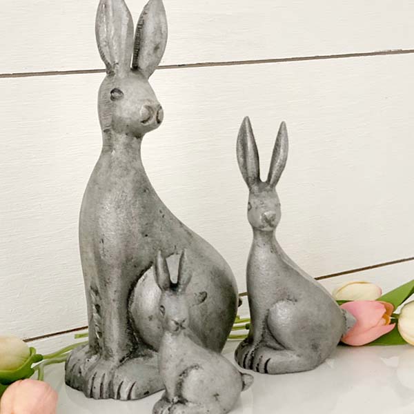 Tabletop Bunny Figurines, Set of 3
