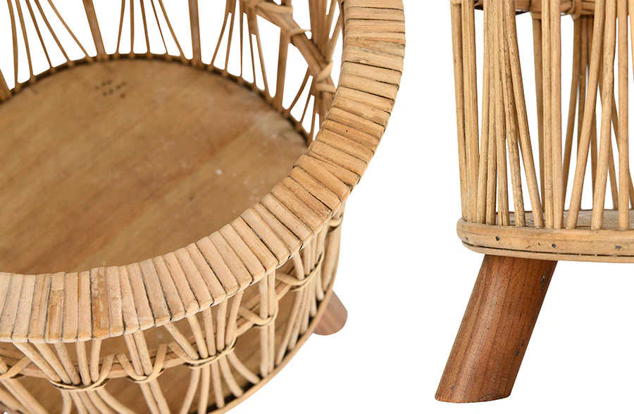 Bamboo Basket Stands, Set of 3