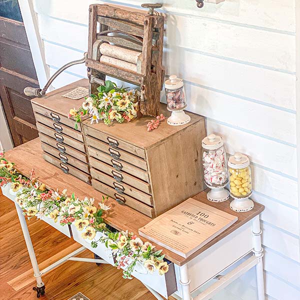 Distressed Glass Apothecary Canisters, Set of 3