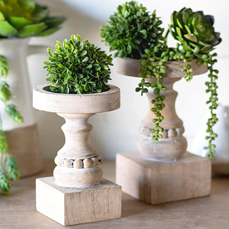 HUGE Repurposed Spindle Candle Holders  Set of 3