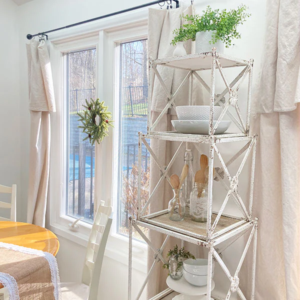 Custom Stackable Cross-Frame Shelves