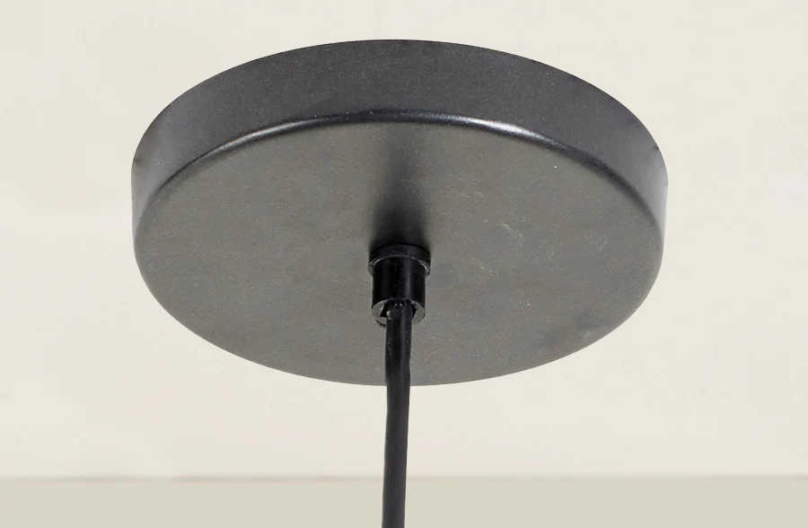 Nested Black Caged Pendant Light