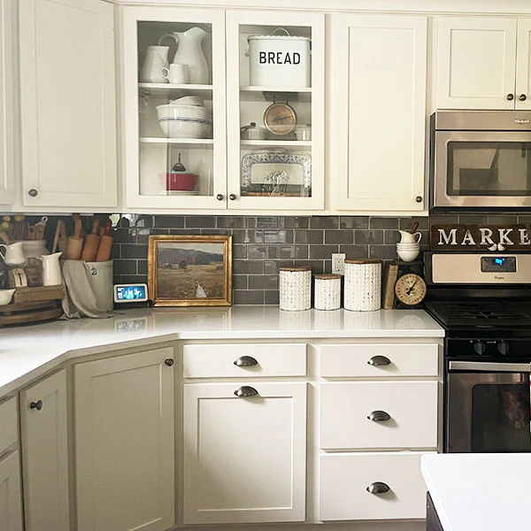 Woven Texture Distressed Canisters with Lids, Set of 3