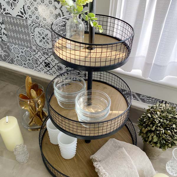 Rustic Tiered Produce Basket